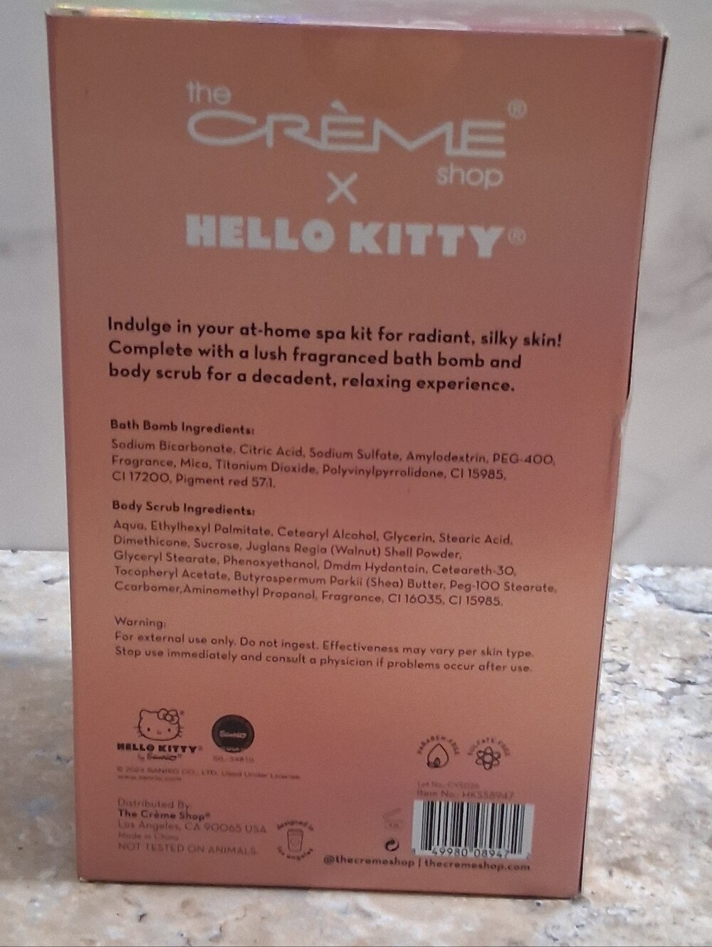 The Crème Shop x Hello Kitty Peach Petals Silky Skin Spa Set - Pink - Picture 3 of 6